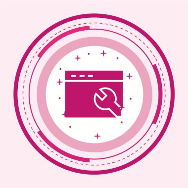 seo modern simgesinin vektör illüstrasyonu