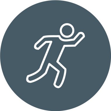 çalışan satır simgesi. vektör illüstrasyonu