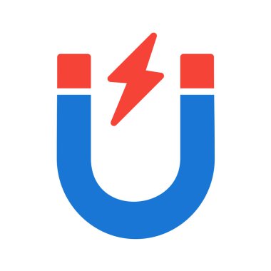 Mıknatıs simgesi. vektör illüstrasyonu