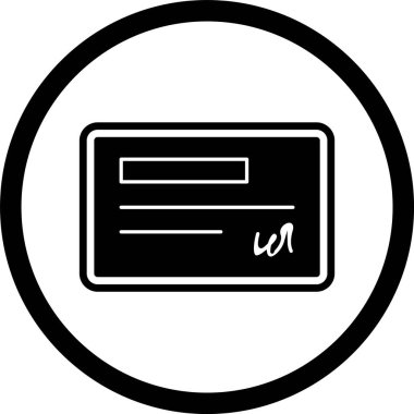 Moda Biçimli İzole Arkaplanda Çek Simgesi