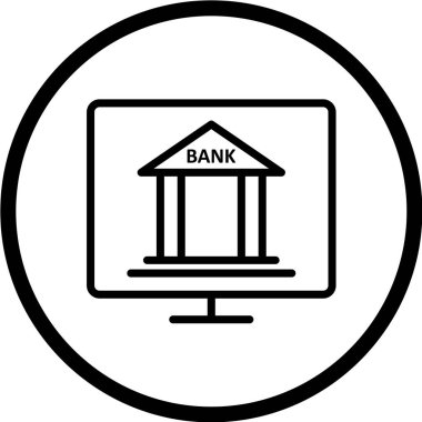 bankacılık ve finans simgesi vektörü