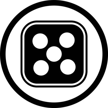 Zar Beş Simgesi Stili İzole Arkaplan