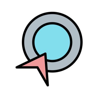 konuşma balonu simgesi, vektör illüstrasyonu