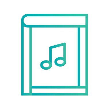 Multimedya düz simgesi beyaz arkaplanda izole edildi