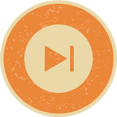 Multimedya düz simgesi beyaz arkaplanda izole edildi