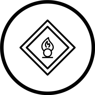 Yol simgesi, vektör illüstrasyonu