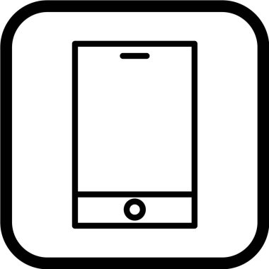 cep telefonu simgesi. vektör illüstrasyonu