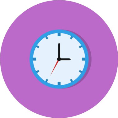 Saat simgesi vektör illüstrasyonu