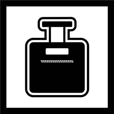 Evrak çantası simgesi, ağ için bavul vektör simgelerinin düz çizimi