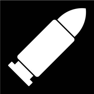 Basit simge, kurşunun vektör çizimi 