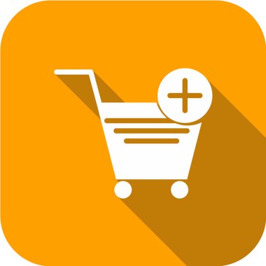 Alışveriş arabası simgesi, vektör illüstrasyonu