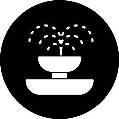 fıskiye ağ simgesi vektör illüstrasyonu 