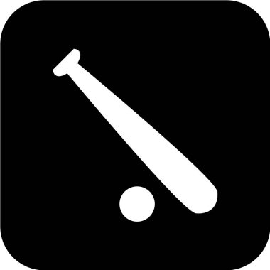 Beyzbol topu ikonu. vektör illüstrasyonu