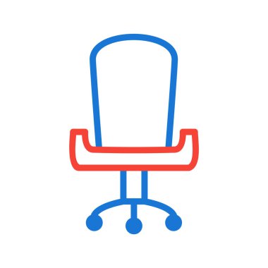 Ofis Sandalyesi Simgesi Moda Tarzı İzole Arkaplan 