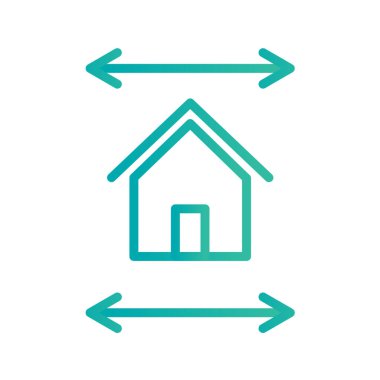 Emlak simgesi vektör illüstrasyonu