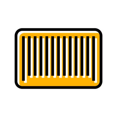  Moda Biçiminde Barkod Simgesi İzole Arkaplan