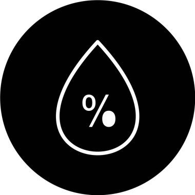 Bir damla suyun vektör illüstrasyonu