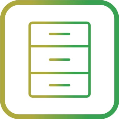 Modern ofis simgesinin vektör illüstrasyonu