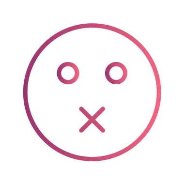 Moda Biçimli Emoji Simgesi İzole Arkaplan 