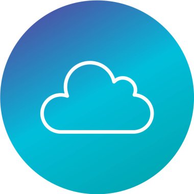 bulut web simgesi, vektör illüstrasyonu