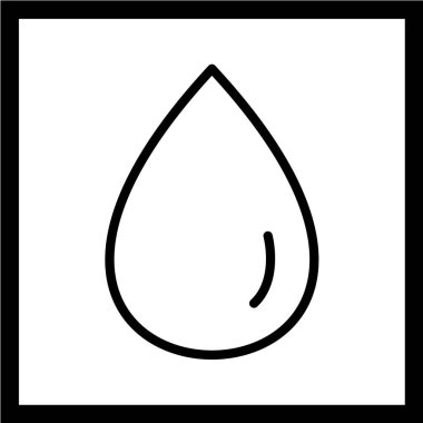 damla simgesi, vektör illüstrasyonu