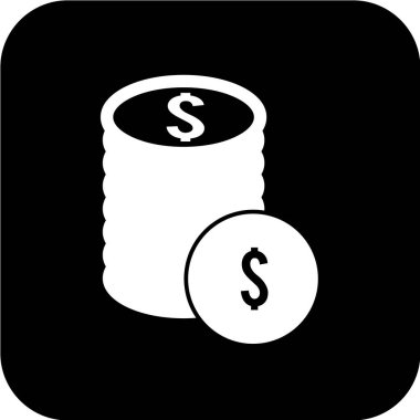 Dolar işareti vektör simgesi