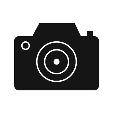 Kamera simgesi, vektör illüstrasyonu