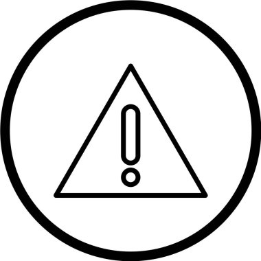 uyarı işareti simgesi. Ünlem işareti. vektör illüstrasyonu