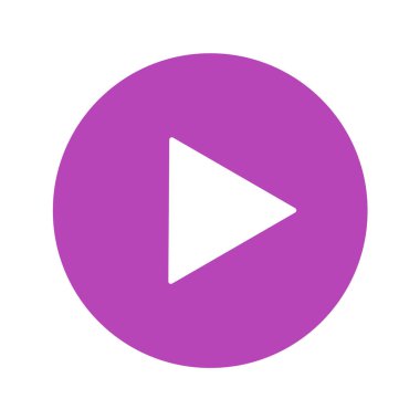 Multimedya düz simgesi beyaz arkaplanda izole edildi