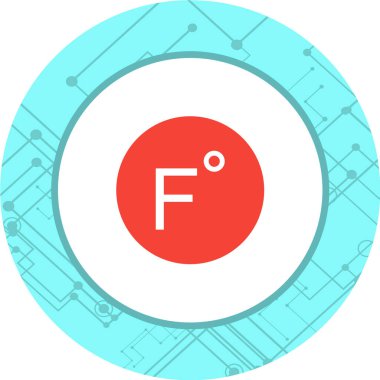 F harfinin vektör illüstrasyonu