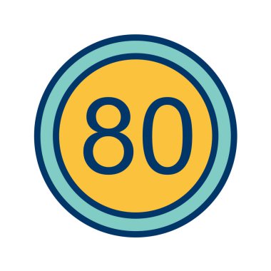 Yol simgesi, vektör illüstrasyonu