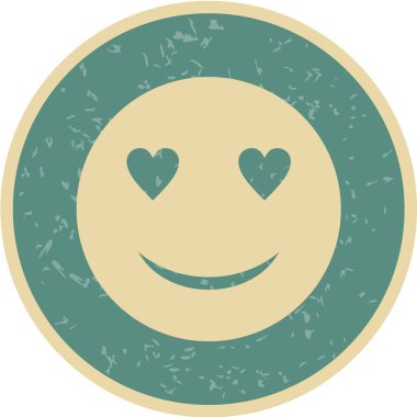 Moda Biçimli Emoji Simgesi İzole Arkaplan 