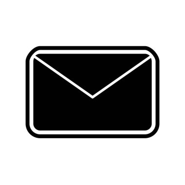 Moda Biçiminde Zarf Simgesi İzole Arkaplan