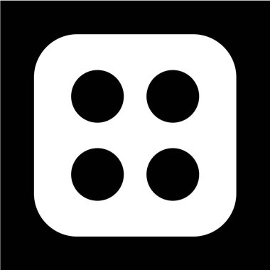 Modern siyah simgenin vektör illüstrasyonu 