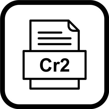 cr2 biçim simgesi vektör gösterimi