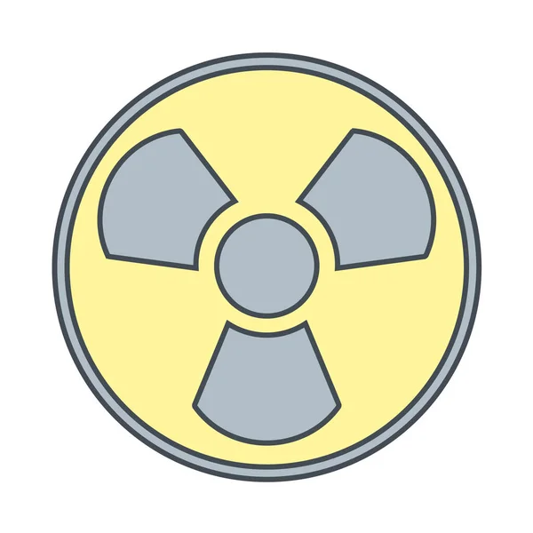 Ilustração Vetor Ícone Energia Nuclear —  Vetores de Stock