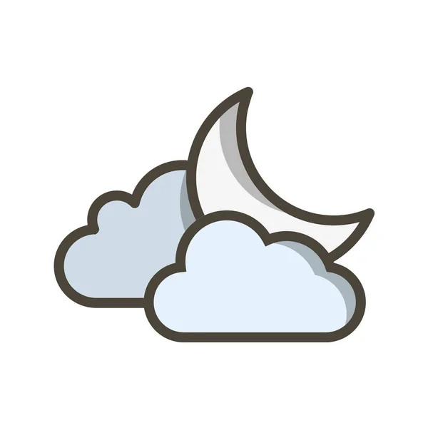 Wolk Pictogram Vector Illustratie — Stockvector