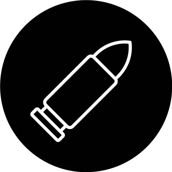 Simple Icon Vector Illustration Bullet — Stock Vector