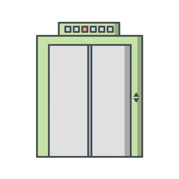 Illustrazione Vettoriale Dell Icona Moderna Dell Edificio — Vettoriale Stock