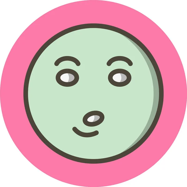 Icono Emoji Silbato Estilo Moda Aislado Fondo — Vector de stock