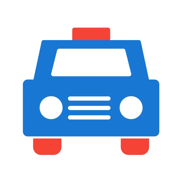 Taksi Arabası Simgesi Vektör Illüstrasyonu — Stok Vektör