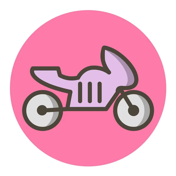 Icono Scooter Estilo Color Plano Ilustración Vectorial — Vector de stock