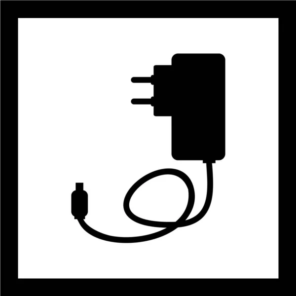 Plug Vector Illustratie Eenvoudig Pictogram — Stockvector