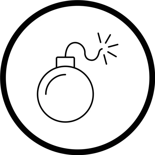 Vektor Illustration Des Bombensymbols — Stockvektor