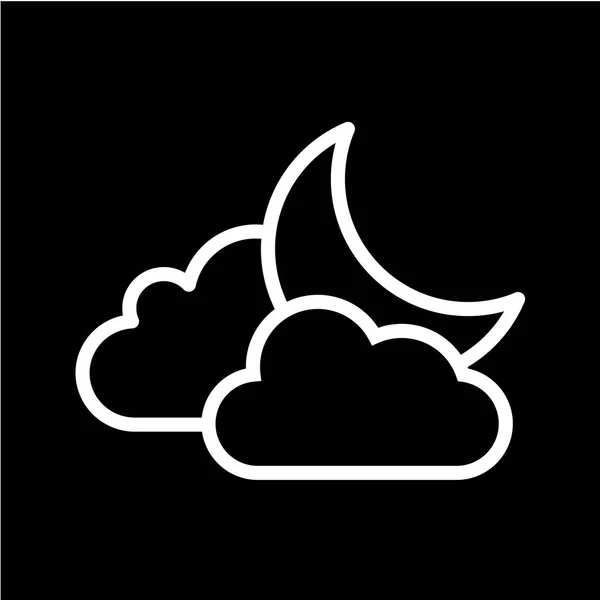 Icono Nube Ilustración Vectorial — Vector de stock