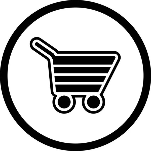 Shopping Cart Icon Trendy Style Isolated Background — Stock Vector