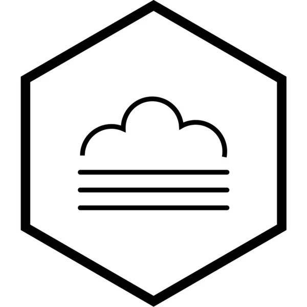 Illustrazione Vettoriale Icona Meteo — Vettoriale Stock