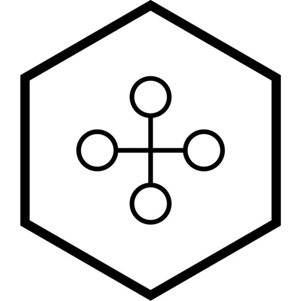 네트워크 아이콘 일러스트 — 스톡 벡터