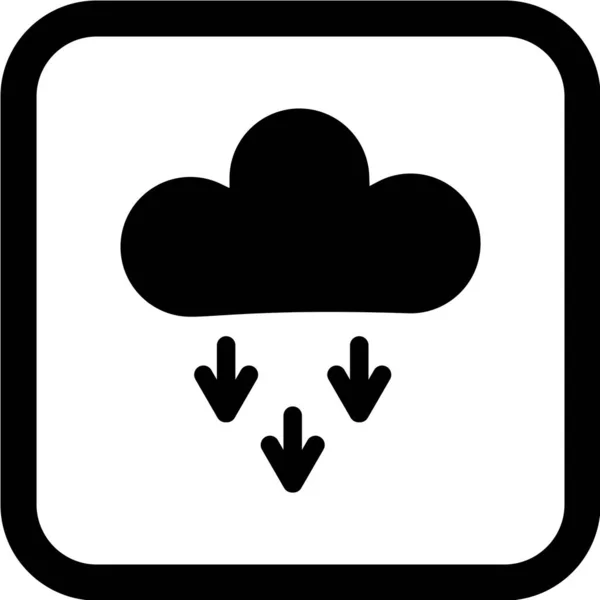 Cloud Icon Vector Illustration Flat Design Style — Stock Vector