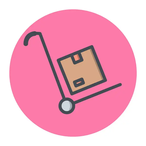 Trolley Icon Trendy Style Isolated Background — 图库矢量图片